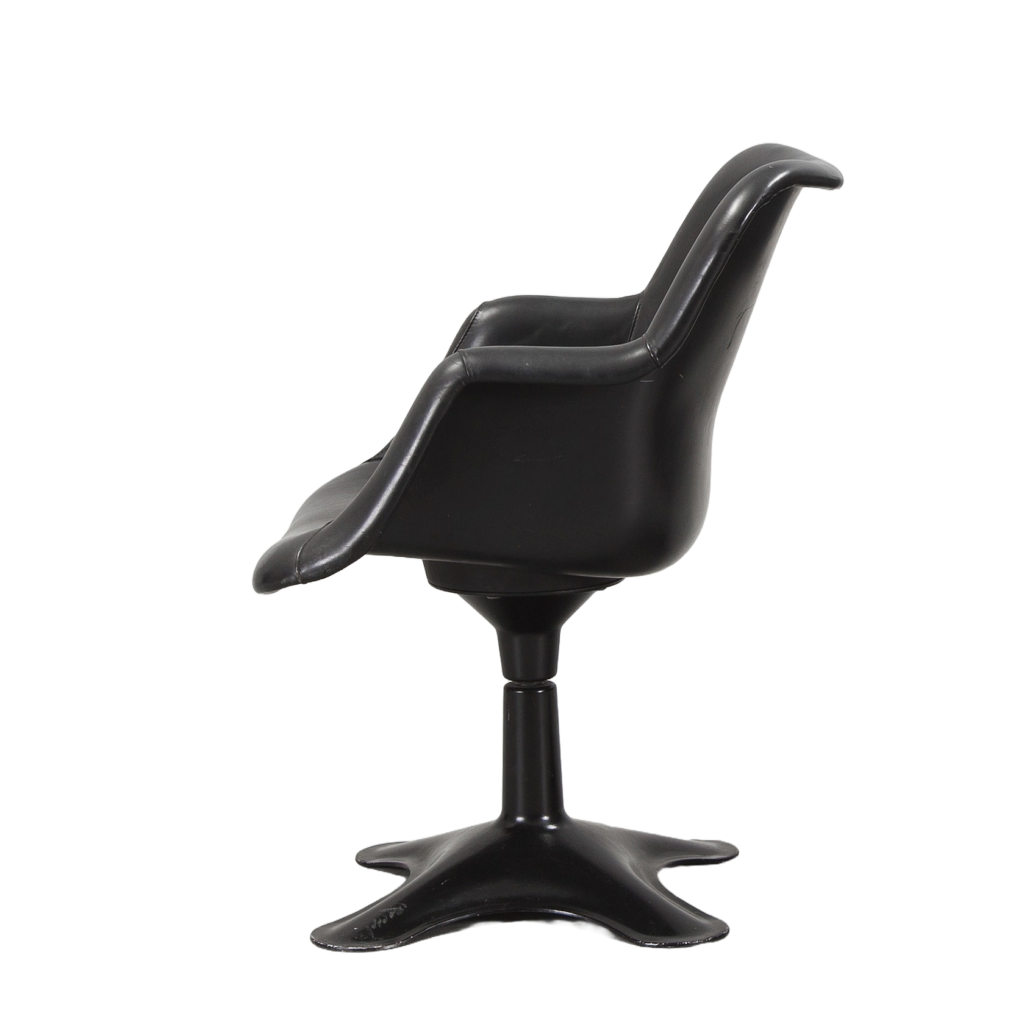 Junior Armchair, black, four-star base, on special request