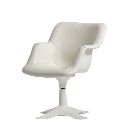 Junior Armchair, white, four-star base, on special request