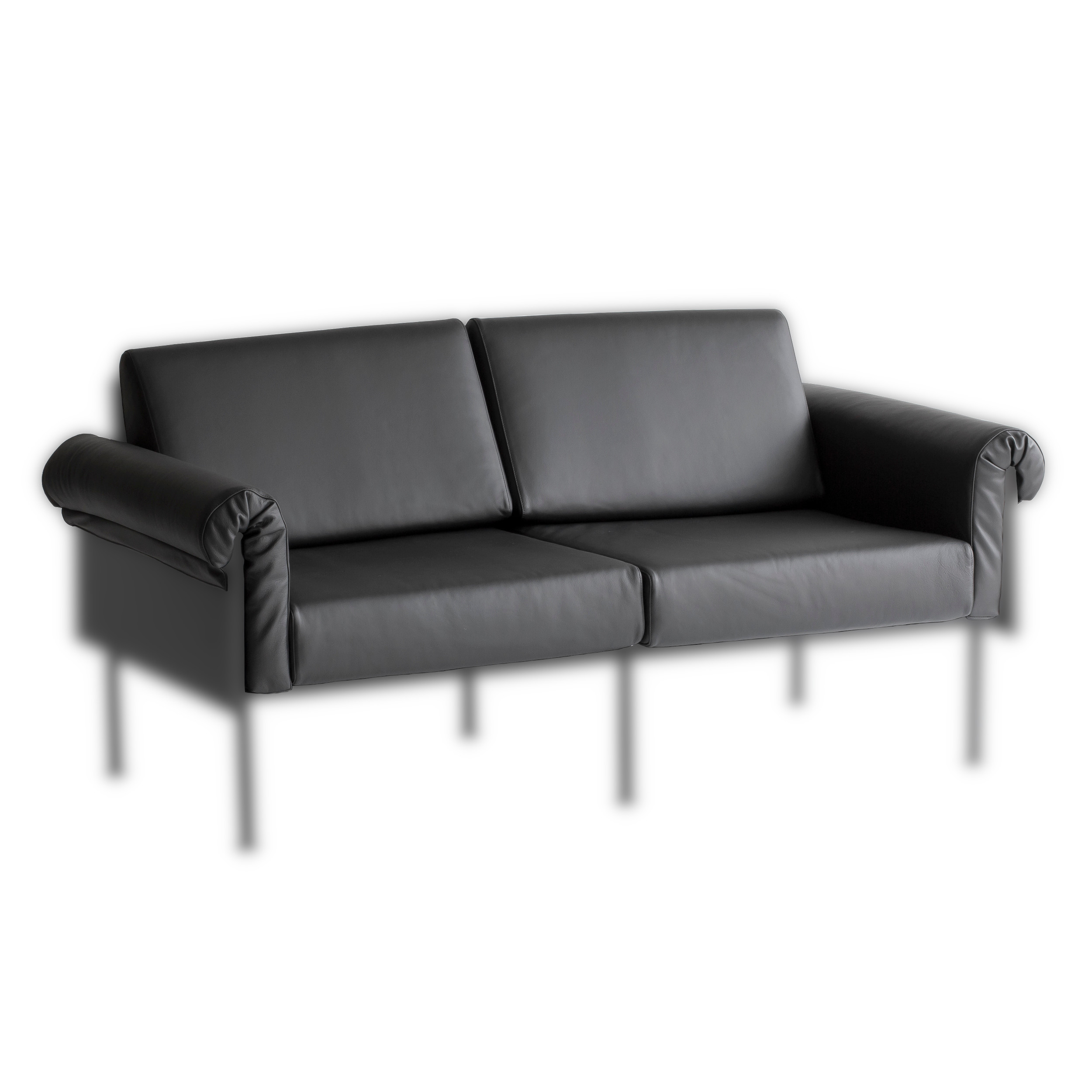 2-seater couch cushion set, leather upholstery