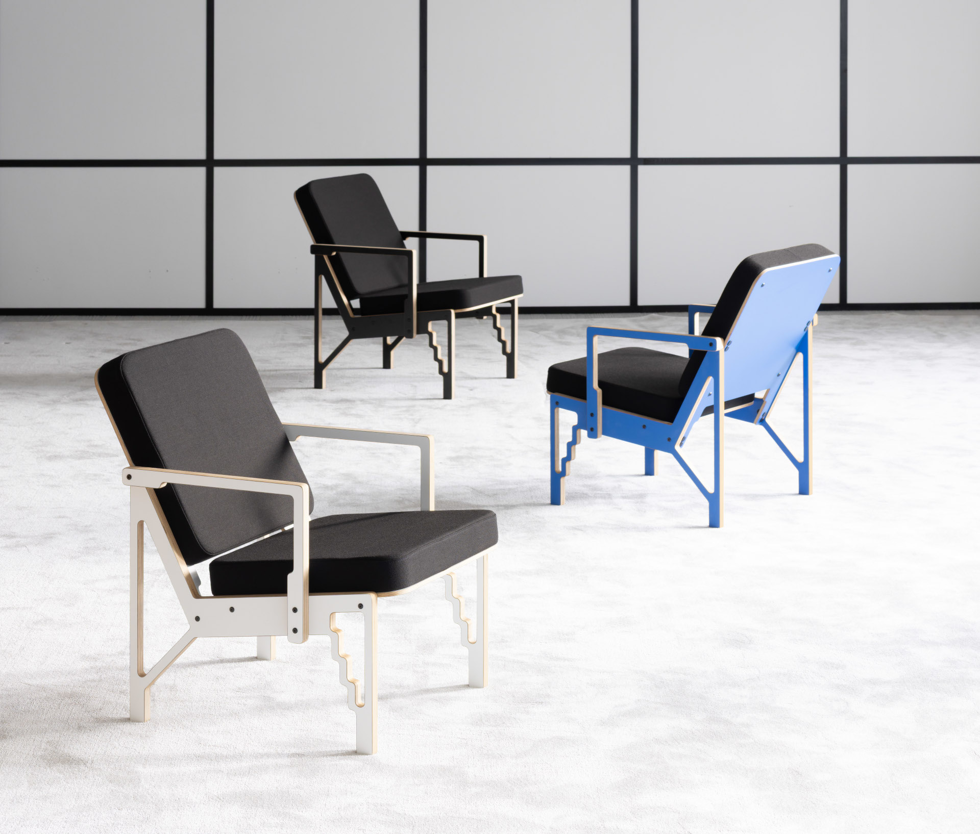 CNC-1 chair, fabric upholstery - Image 4